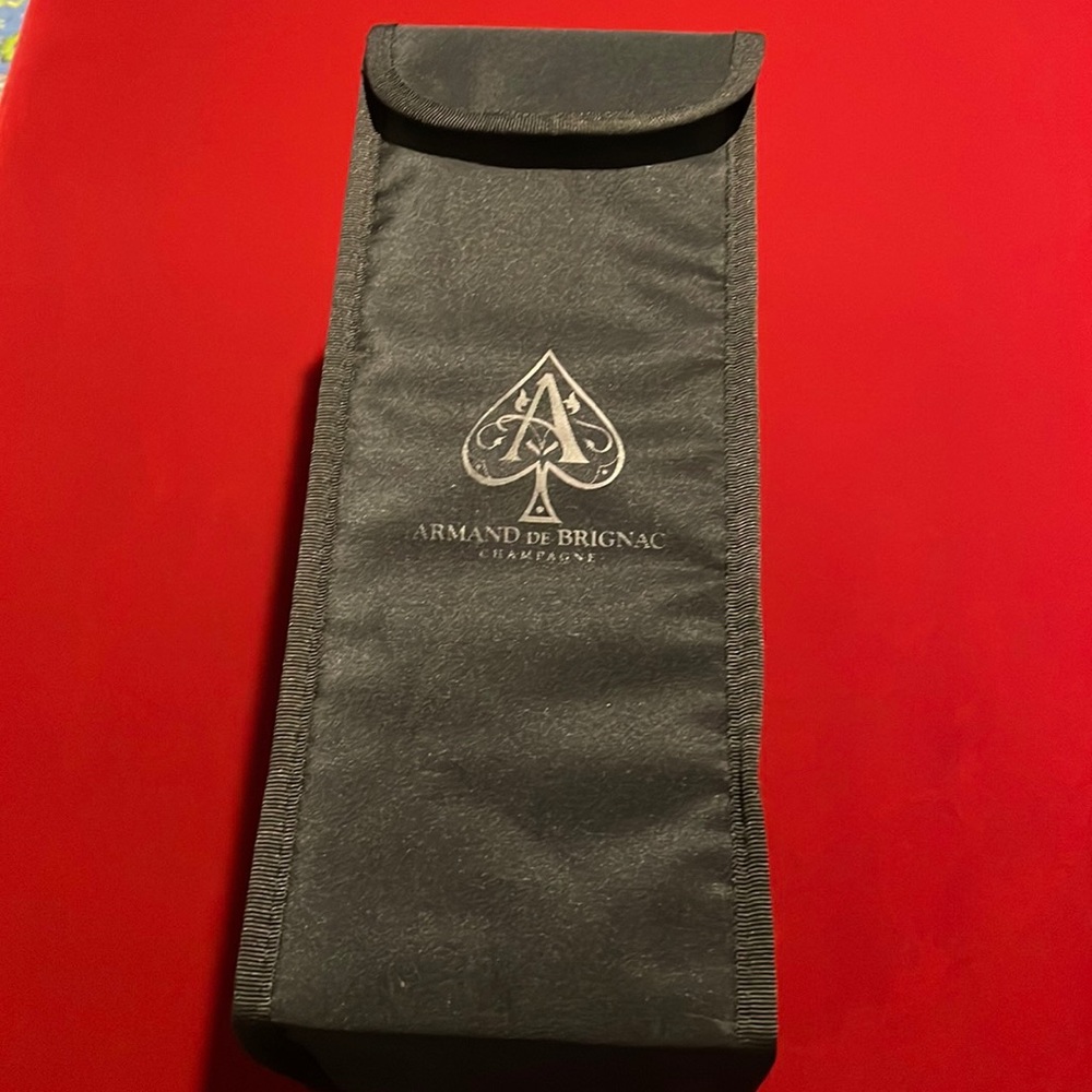 Armand De Brignac Ace of Spades black box and insulated bag for champagne